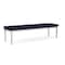 Lesro Lenox Steel 3 Seat Bench, Navy/Midnight Seat, Navy/Midnight Back, 67 W 21 L 18.5 H LS3001 - alternate 3